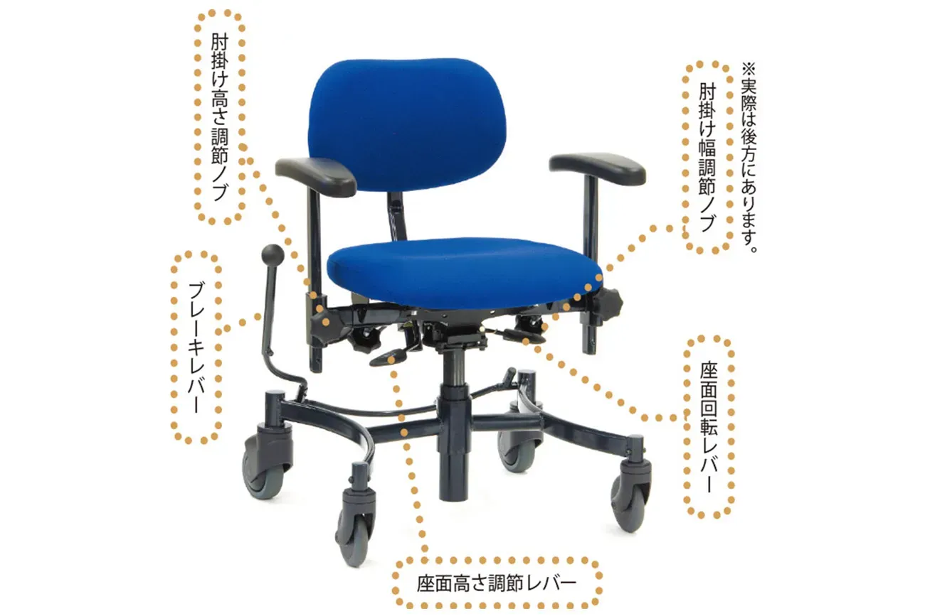 いす ワーキングチェア ユニ21S（手動） | アビリティーズ・ケアネット