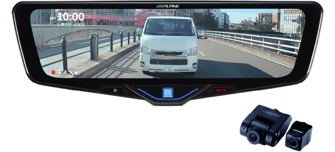 ドライブレコーダー搭載 10型デジタルミラー［車外用リアカメラ］ DVR