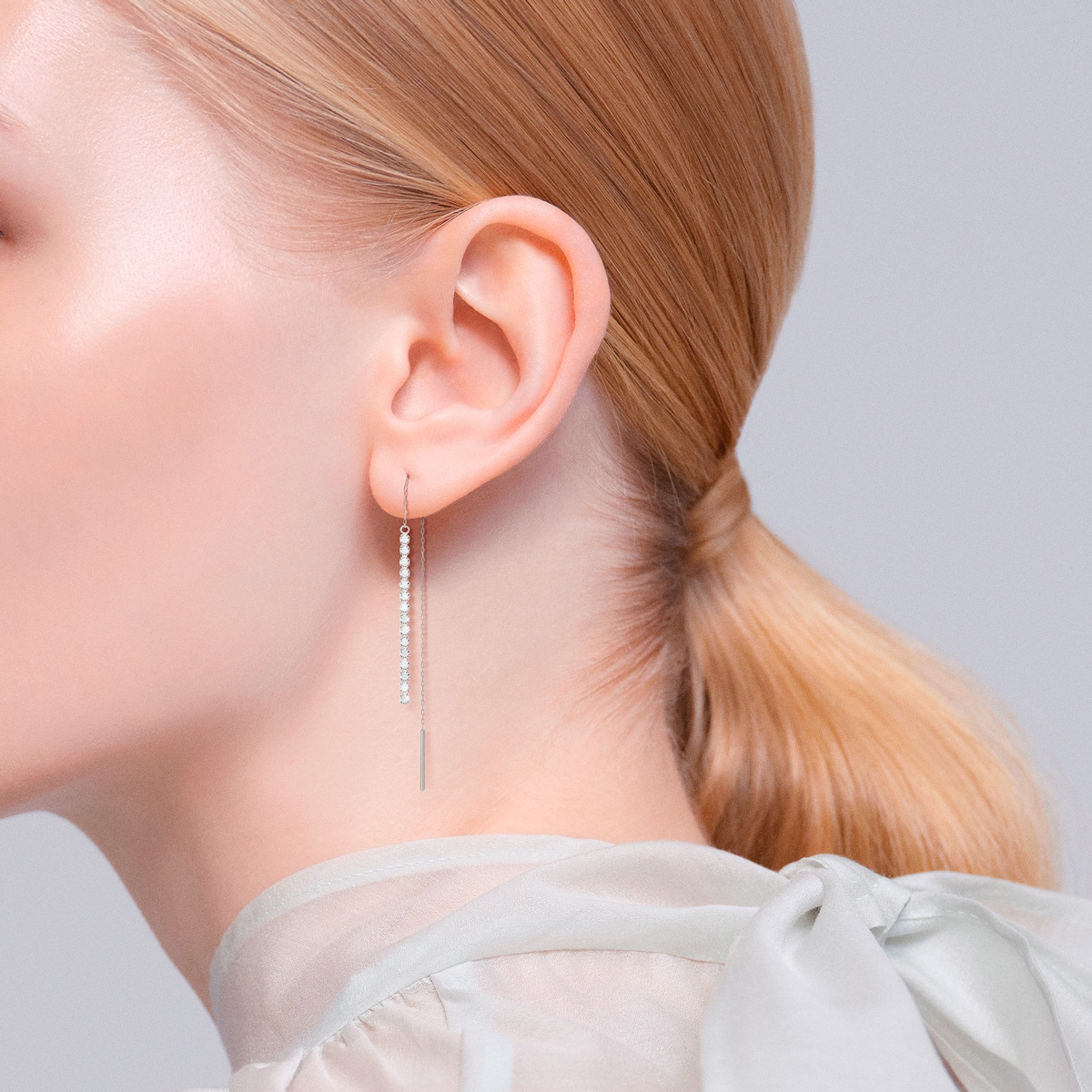 シャンデリアスウィングチェーン ピアス | AHKAH / アーカー | 【公式