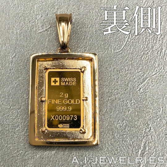 18金 24金 2グラム インゴット 自由の女神 リバティー ペンダント 商品