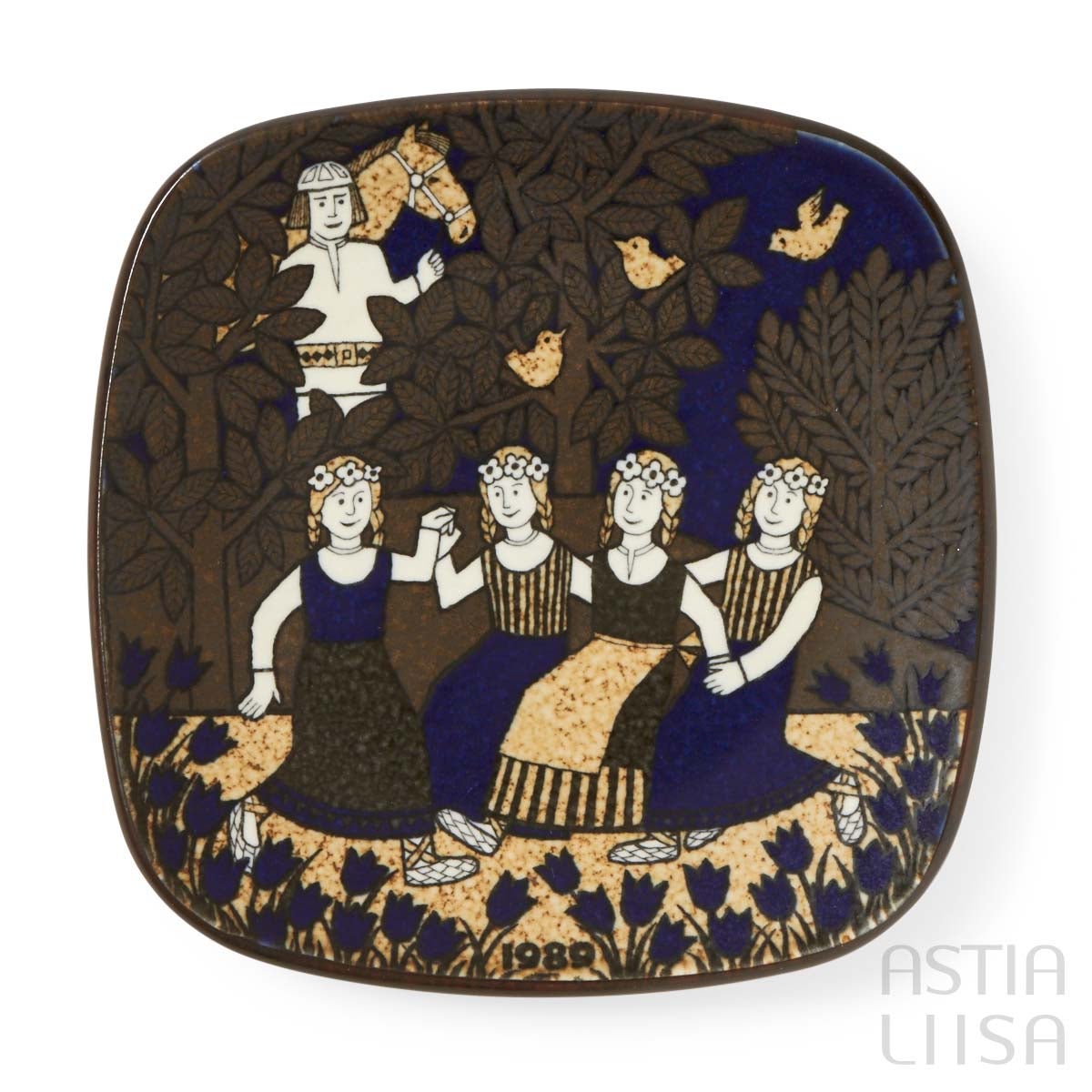 Arabia Kalevala 1989 イヤープレート, ヴィンテージ | Astialiisa Online