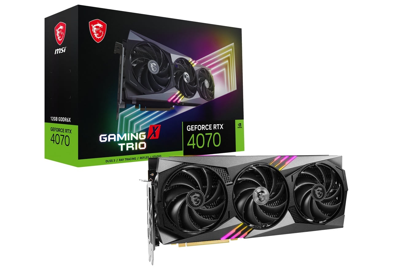 GeForce RTX 4070 GAMING X TRIO 12G | MSI グラフィックボード