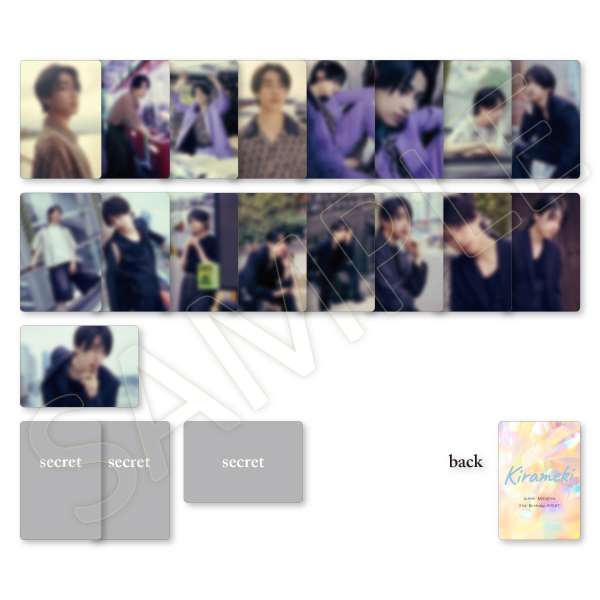 KIRAMEKI”トレーディングカード(ランダム3枚セット/全20種) | 本島 純
