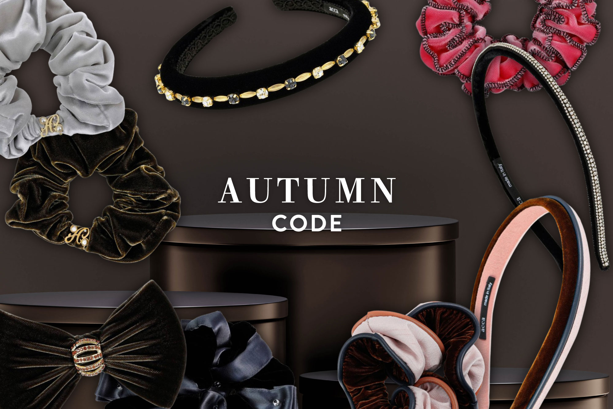 ラグジュアリーなヘアアクセサリーブランド「acca」より ベルベットの