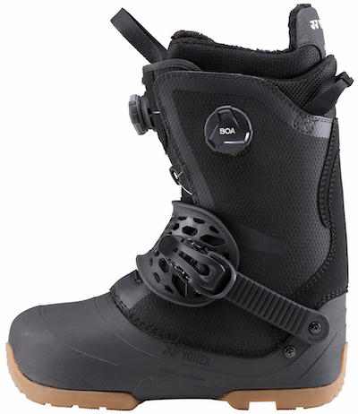 リフトを降りたら瞬時に装着できる 独自のステップインシステム