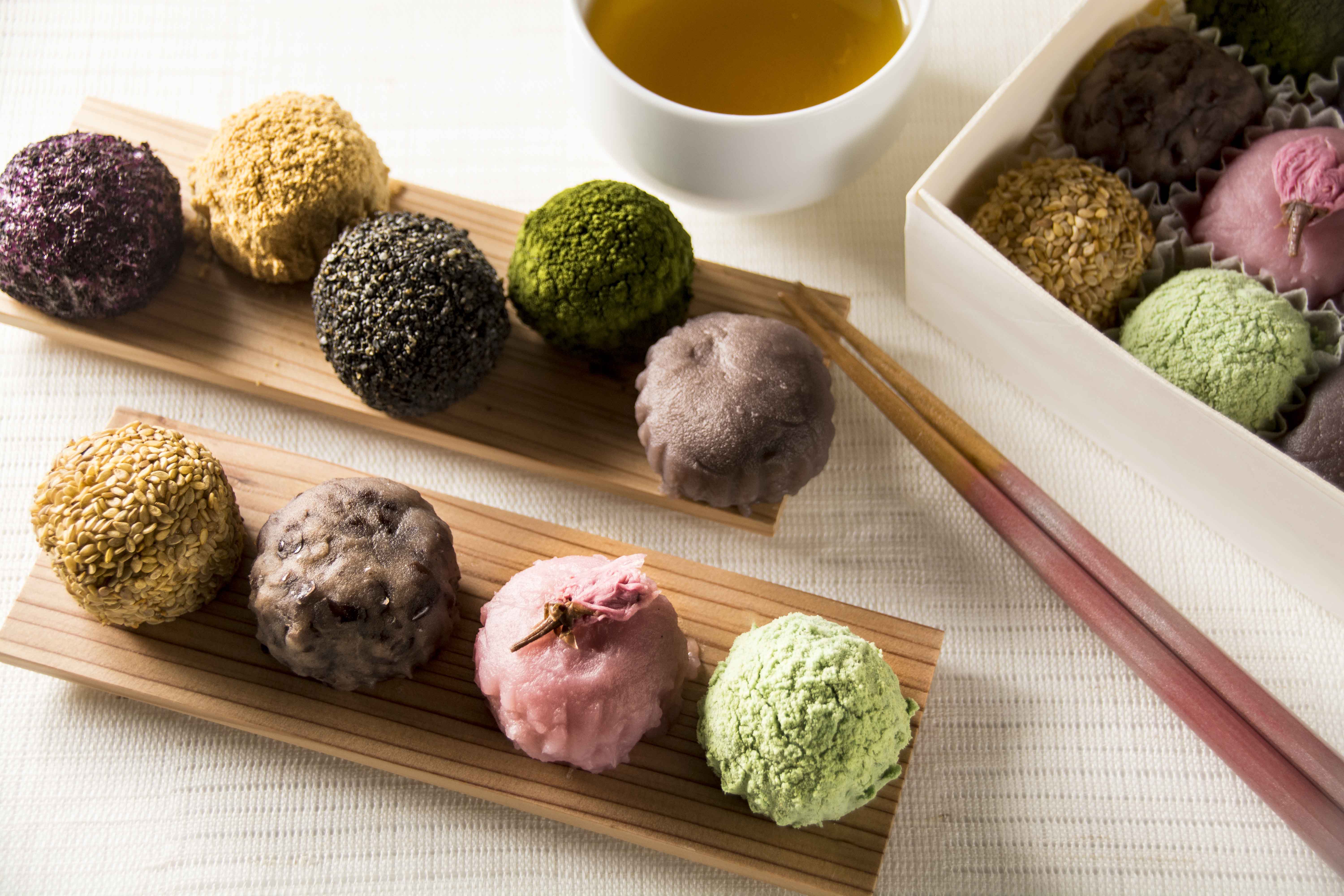 9種類のミニおはぎをつめ合わせた“彩りおはぎ” 川崎の和菓子店「菓子匠