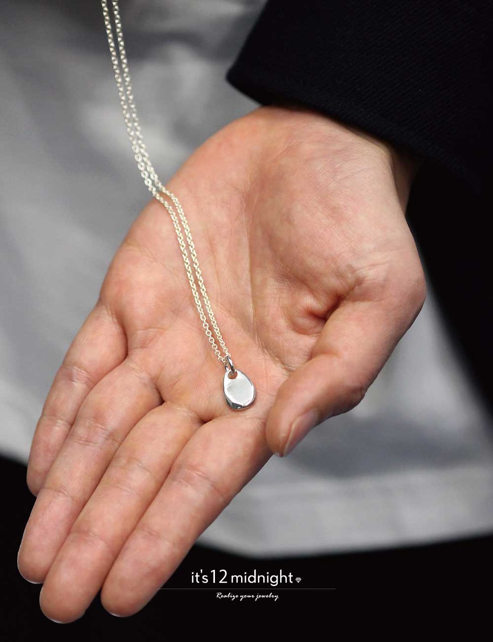 SHIZUKU NECKLACE / 雫 ネックレス シルバー925【it's 12 midnight