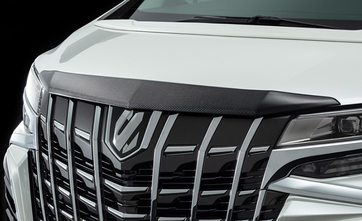 アルファード30系後期用フードトップモール アドミレイション(BELTA