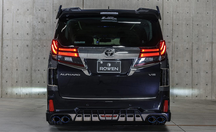 アルファード30系用リアウイング ROWEN(ロェン)(JAPAN PREMIUM)エアロ