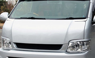 ハイエース1〜3型(ワイドボディ)用GROWNボンネット ガレージベリー