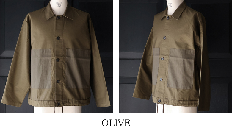 遠州」ムラ糸バックサテン CNポケット M43 ミリタリージャケット【MADE