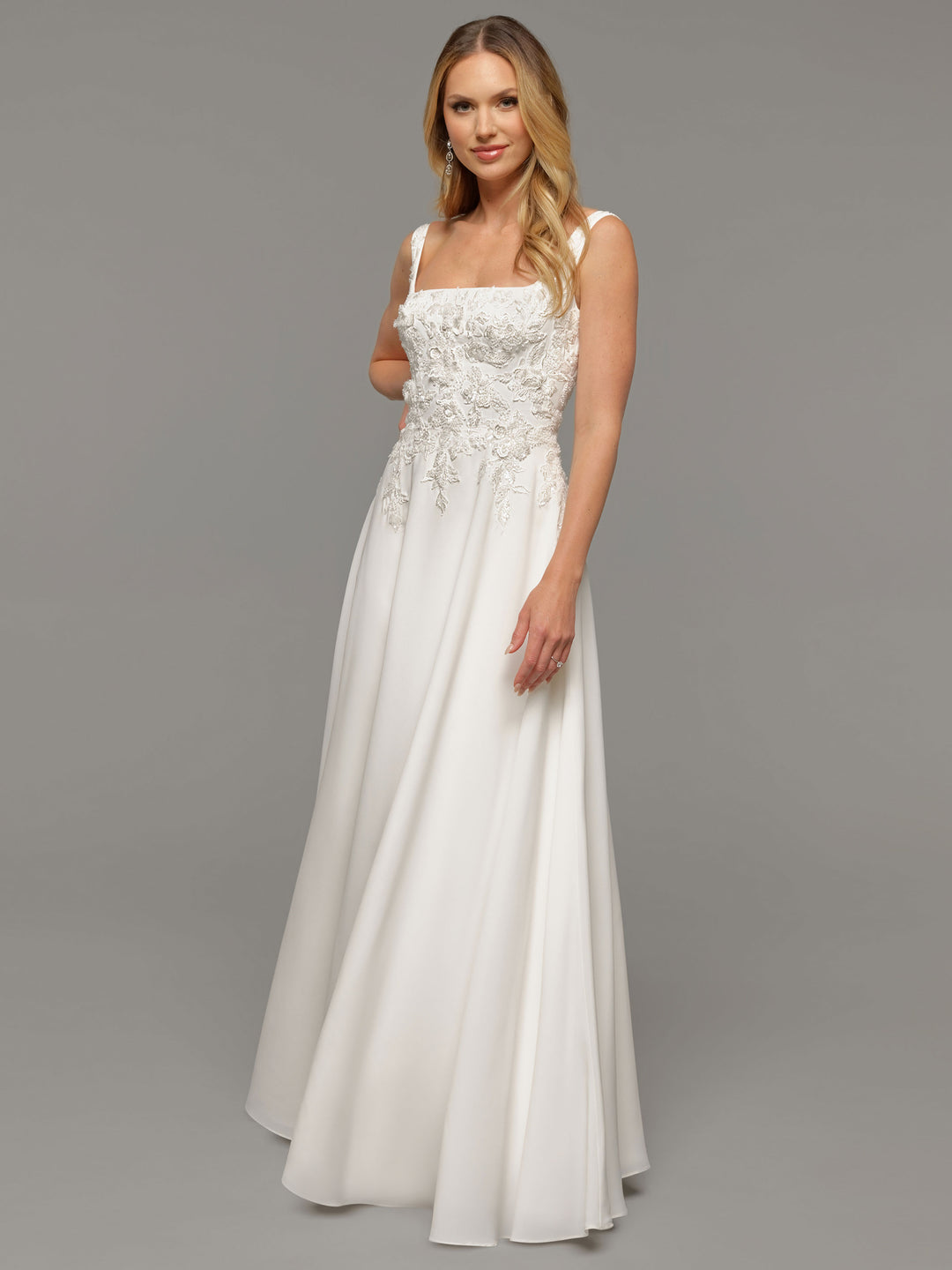 Scarlett Chiffon A-Line Wedding Dress - Avery Austin