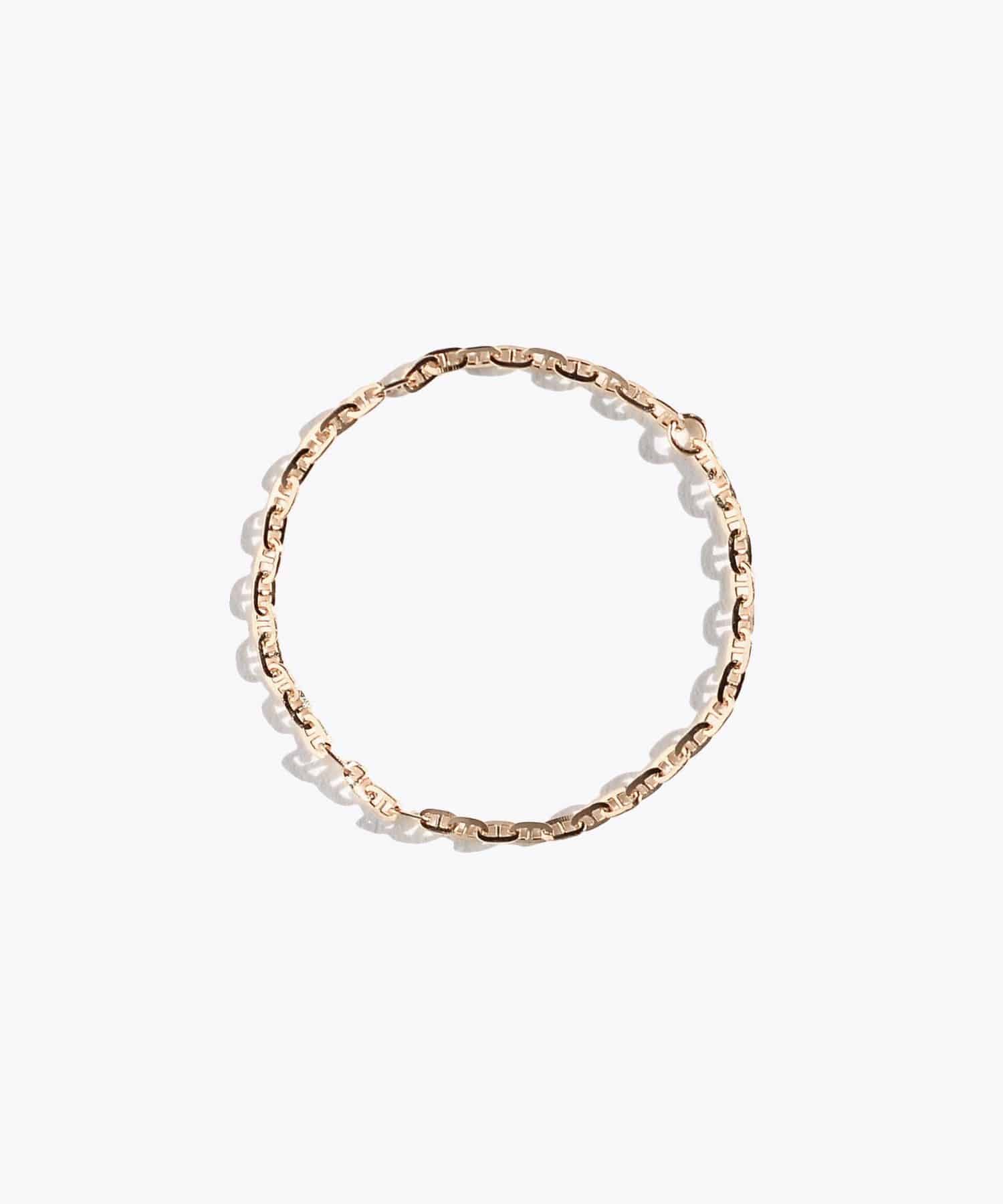 basic] K18 anchor chain ring｜ARTIDA OUD（アルティーダ ウード）