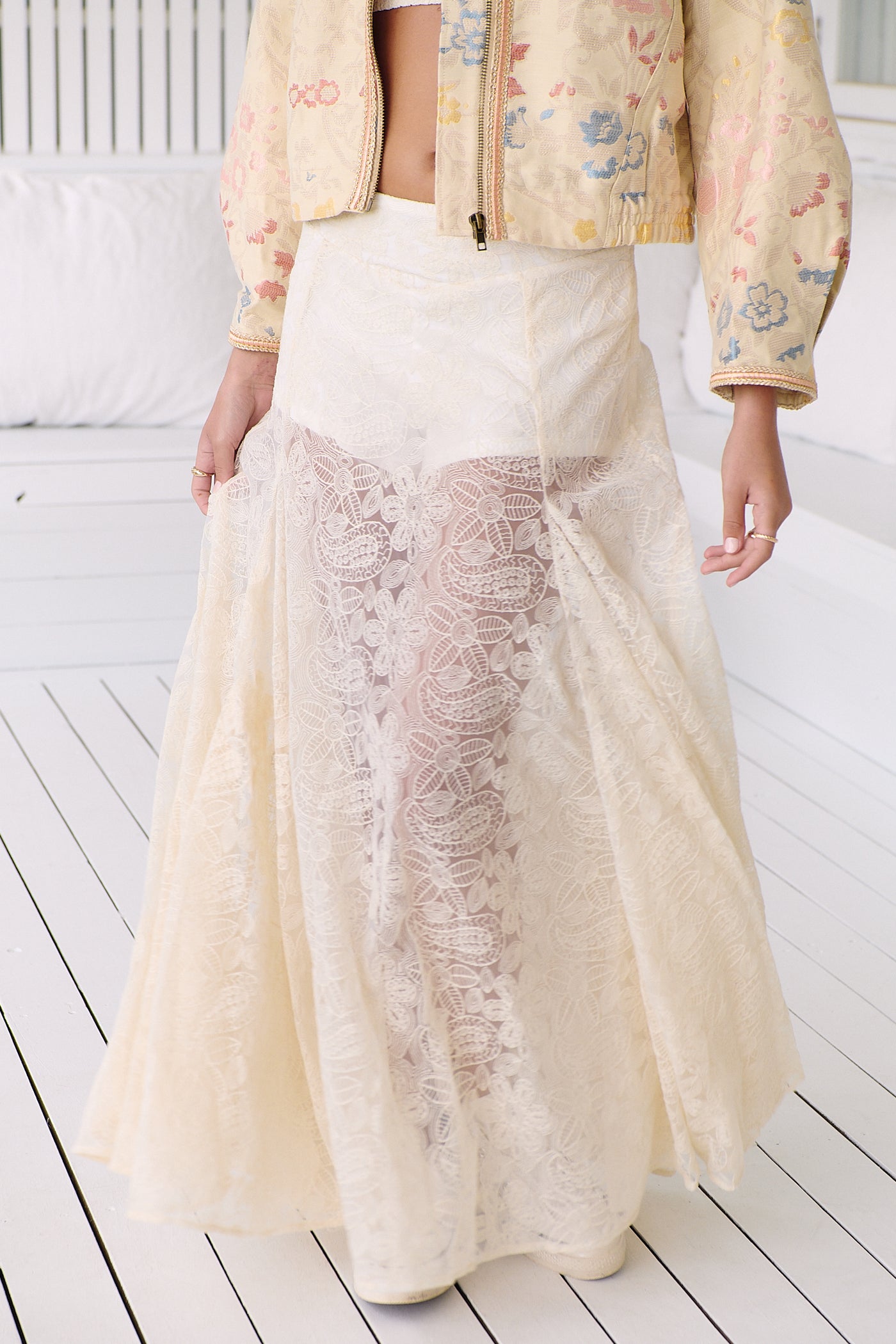 Beat Of The Moment Maxi Skirt ~ Free People – Arizonia Rose