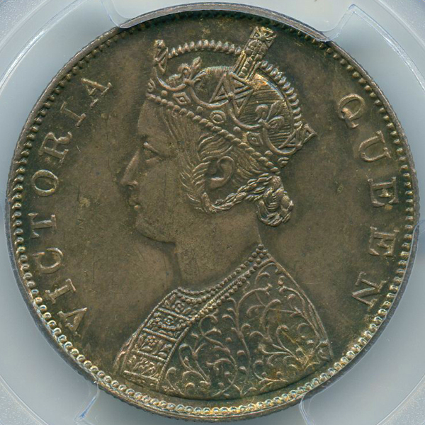 英領インド ヴィクトリア 1862(B) ルピー 銀貨 PCGS MS64 | ARK