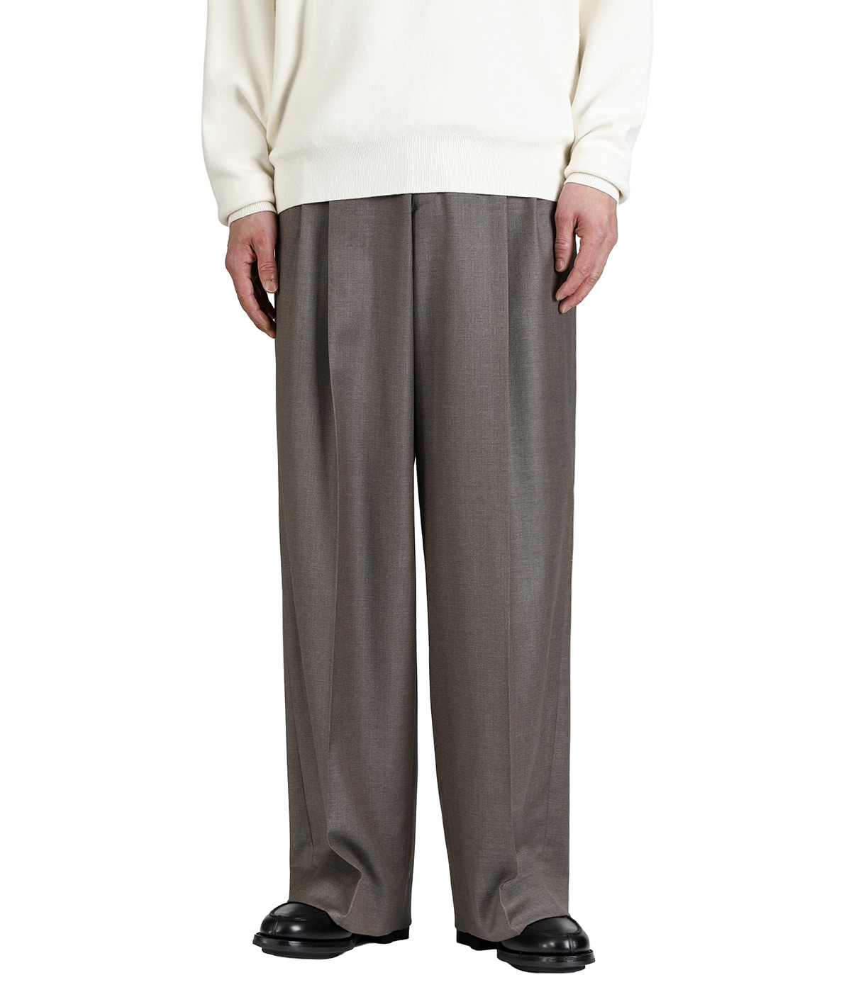 EXTRA FINE WOOL LONG WIDE TROUSERS | ssstein(シュタイン) / パンツ