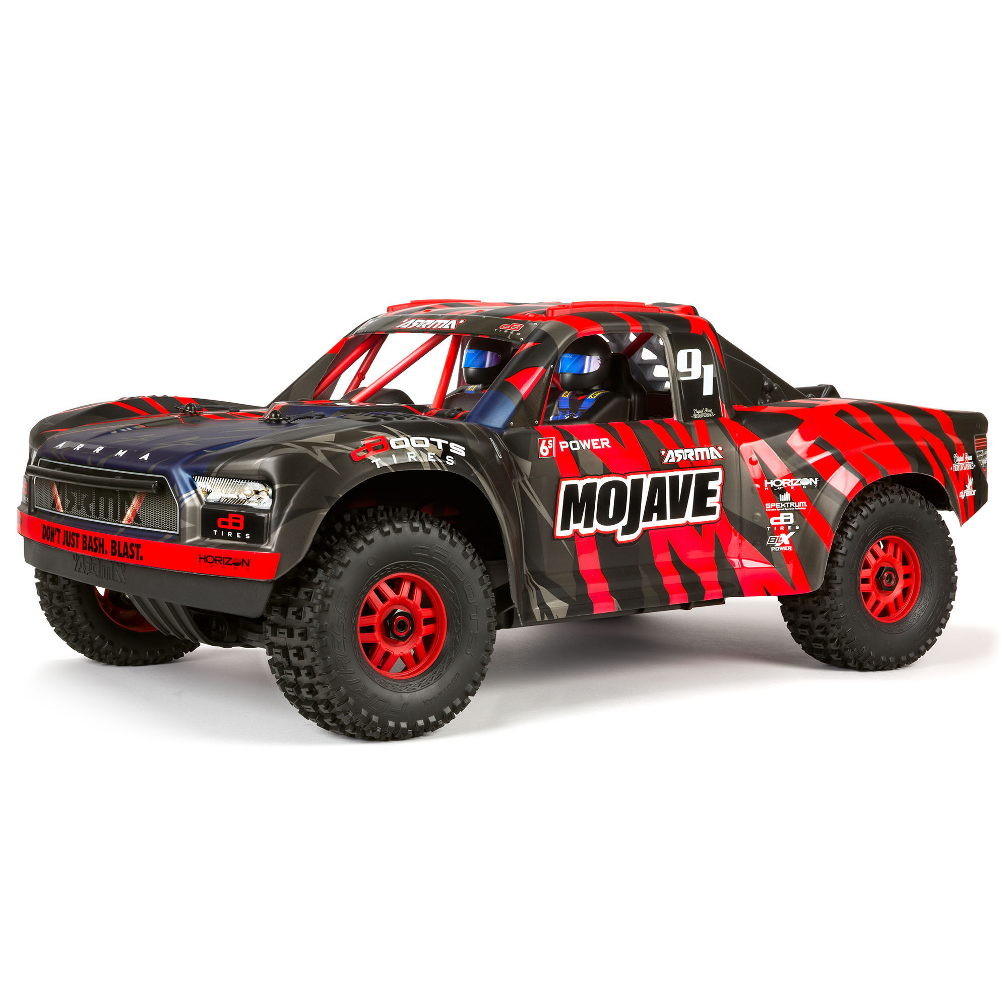 1/7 MOJAVE 6S 4X4 RTR Brushless Desert Truck, Red/Black | ARRMA