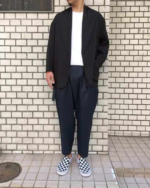 アイアスフェイクリネン ベルト付ラップパンツ - KAZUYUKI KUMAGAI