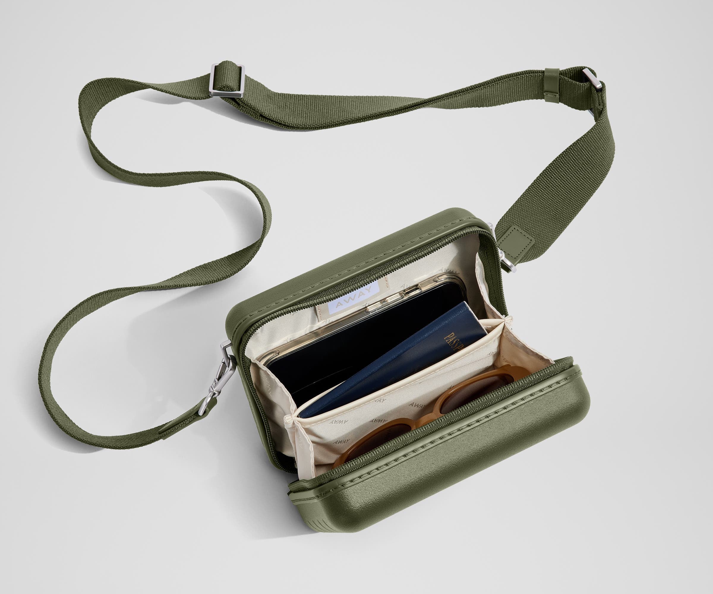 The Mini Crossbody Bag in Olive Green | Away: Built for modern travel