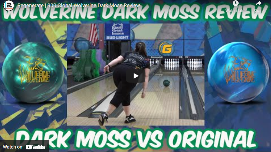 900 Global Wolverine Dark Moss Bowling Ball + FREE SHIPPING at