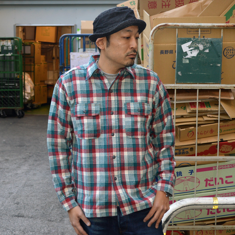 WAREHOUSE ネルシャツ Lサイズ チェック柄 WAREHOUSE チェック柄