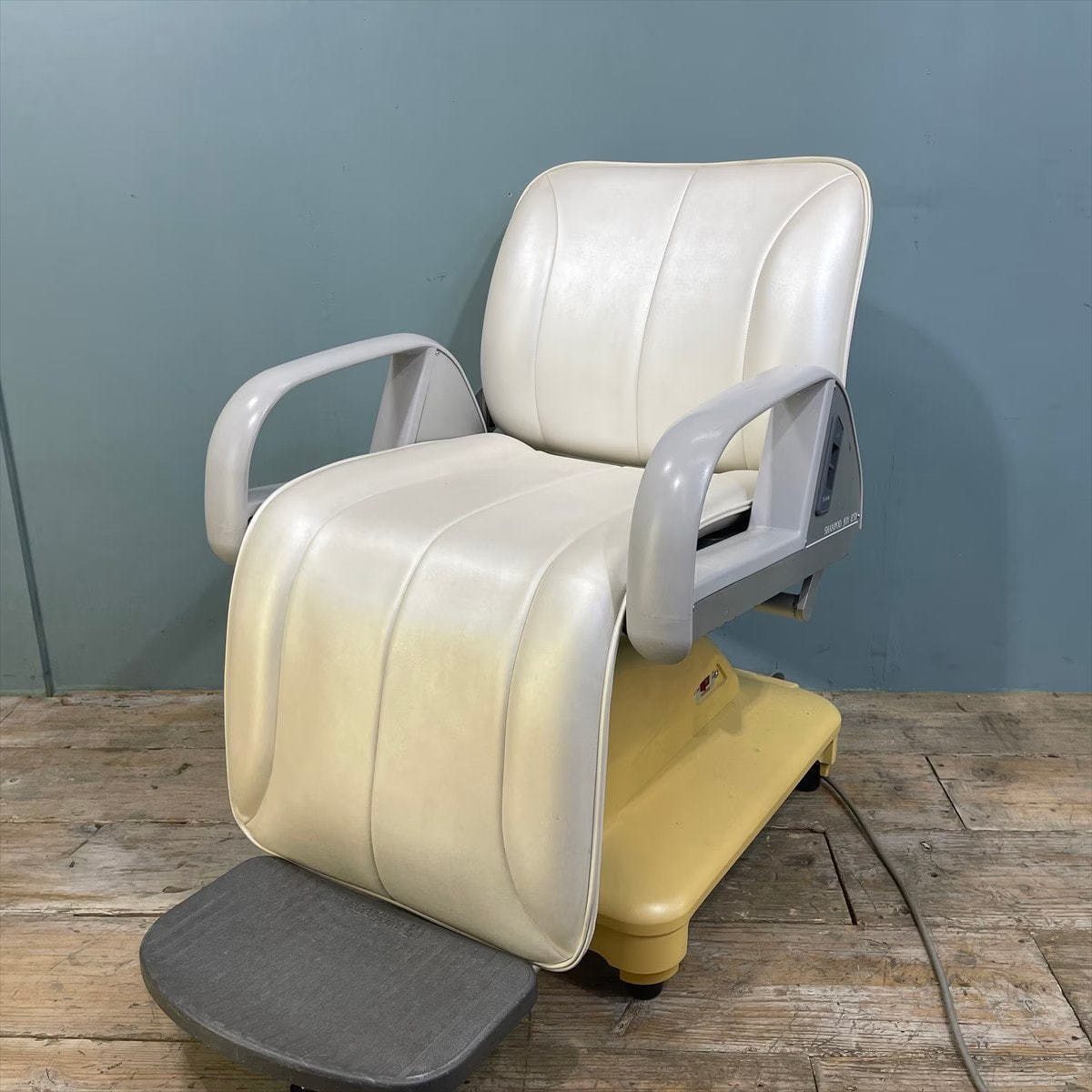 シャンプー椅子 電動大広ベージュ 合成皮革 美容室 シャンプー椅子