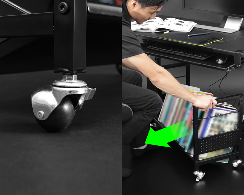 デスク下ワゴン BHS-700U | Bauhütte®