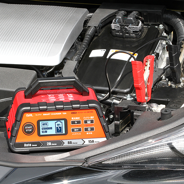 12Vバッテリー専用充電器 SMART CHARGER 15A【製造終了品】 | 大橋産業