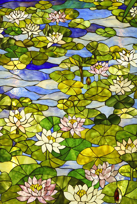 ギャラリー展示作品「睡蓮 (Water Lilies)」| ステンドグラスバロック