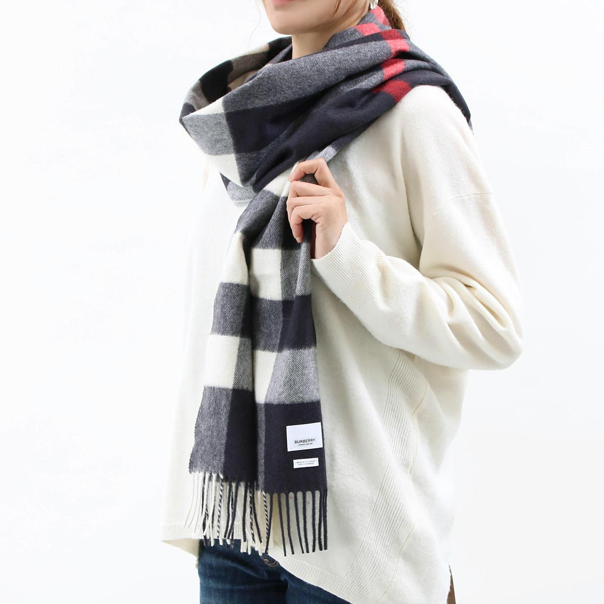 バーバリー ストール/マフラー レディース ハーフメガチェック