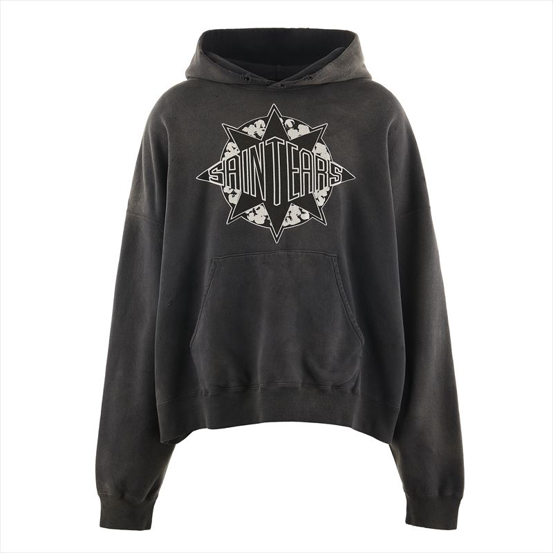 SAINT Mxxxxxx DENIM TEARS DT_HOODIE ST TEARS Black