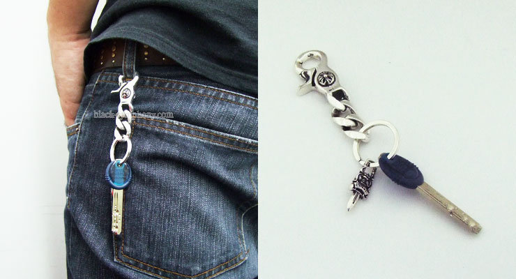 クロムハーツキーリングショートクラシックチェーン2リンク|クロム