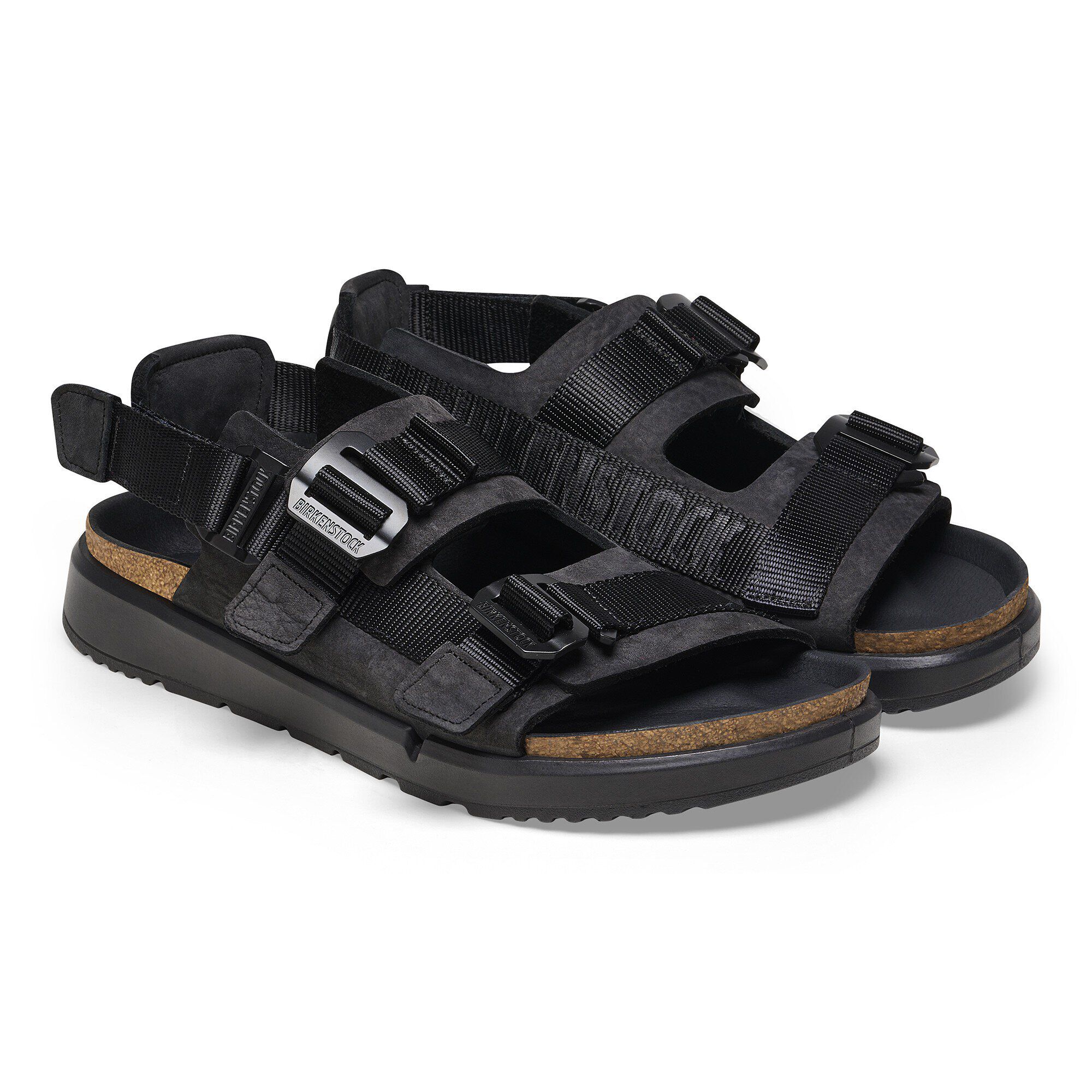 Shinjuku Leather-Textile in Color Black | BIRKENSTOCK US