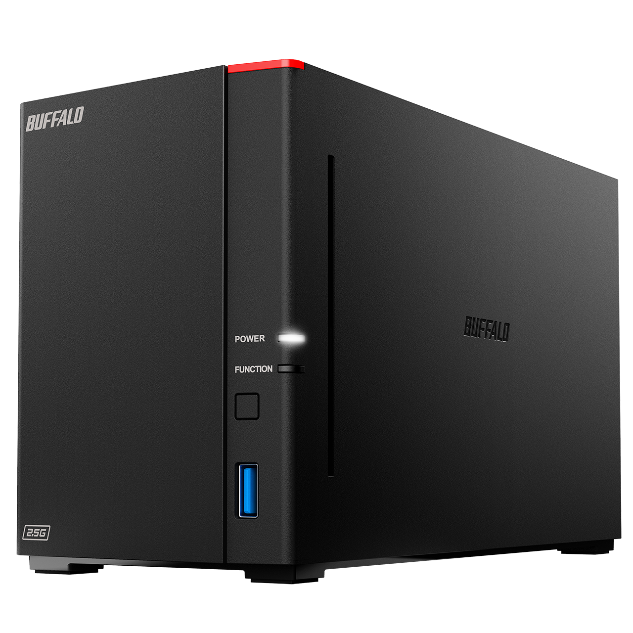 1GbEの上限を超える高速転送を実現。2.5GbEポートとヘキサコアCPU搭載