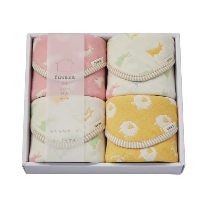 ふわら 六重織タオルハンカチ4枚セット | 【公式】ブライダル・イン