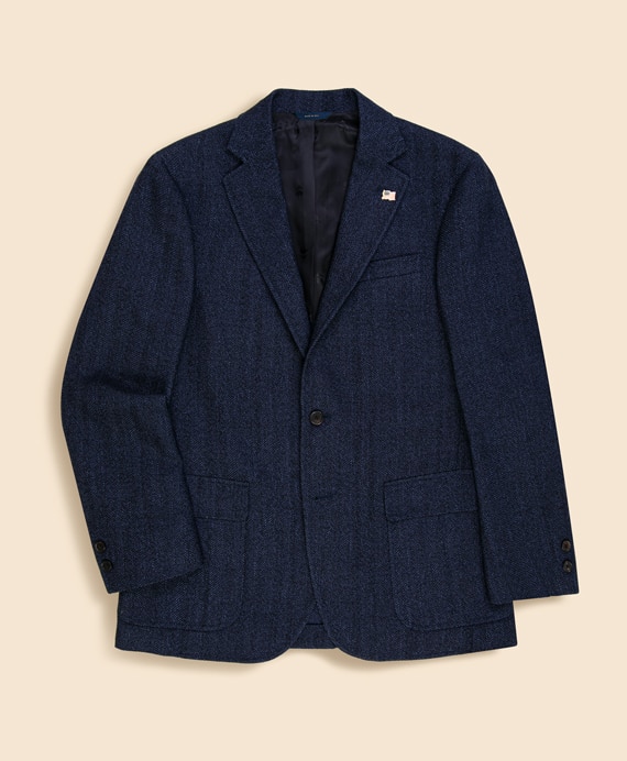 ウールフランネル ストライプ 段返り3釦スーツ TOKYO model | Brooks