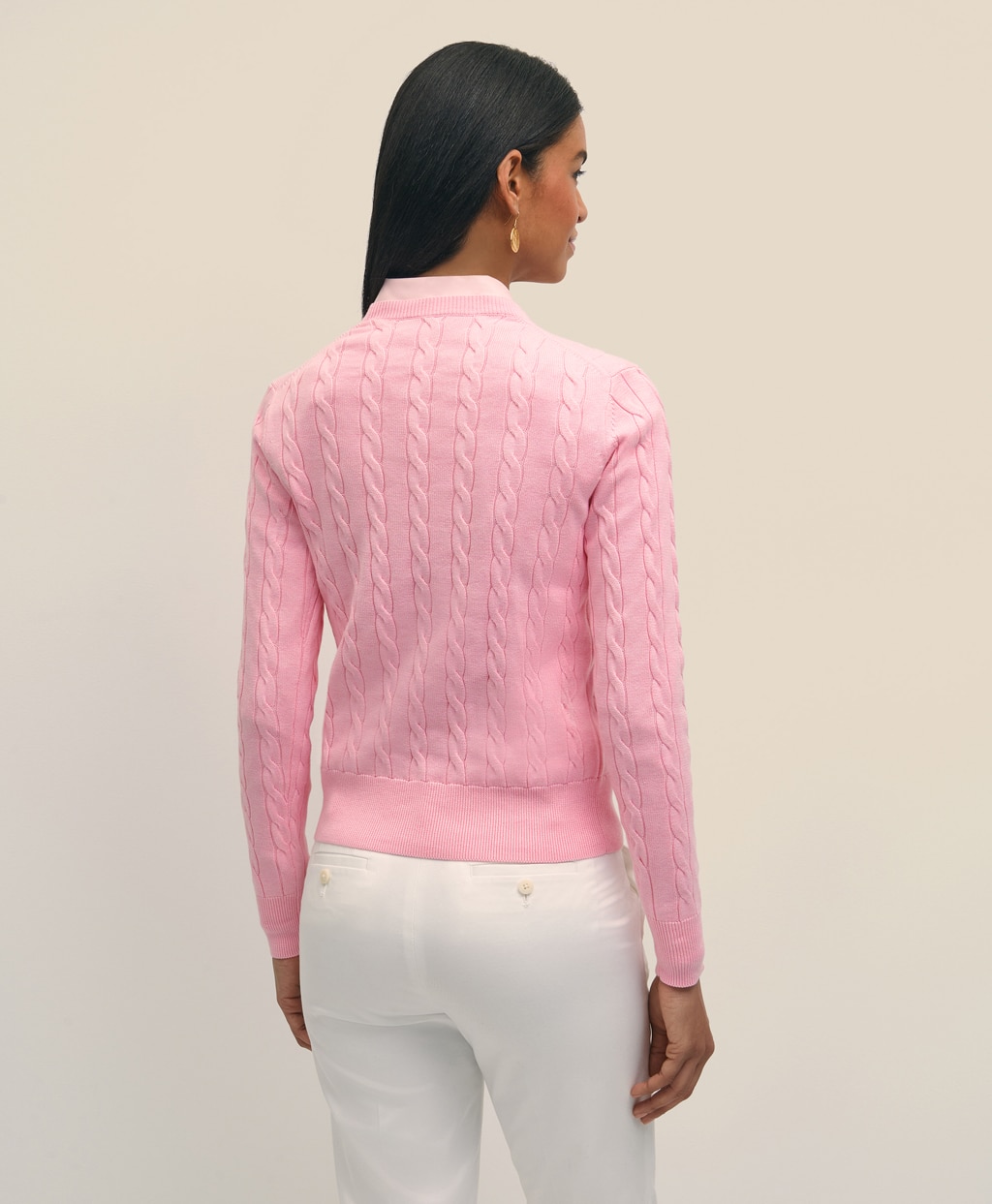 スーピマコットン ケーブル クルーネックセーター | Brooks Brothers