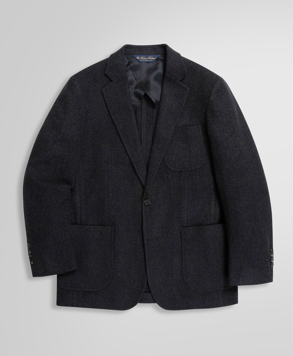 ウール/シルク シングル2釦 アンコンジャケット Classic | Brooks