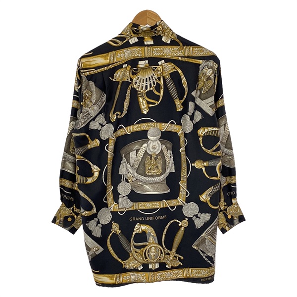 エルメス(HERMES)エルメス シルクシャツ soldes品 長袖シャツ 衣料品