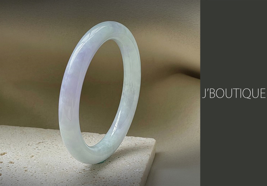 ミャンマー産天然無処理翡翠 バングル ブレスレット 薄青緑 薄