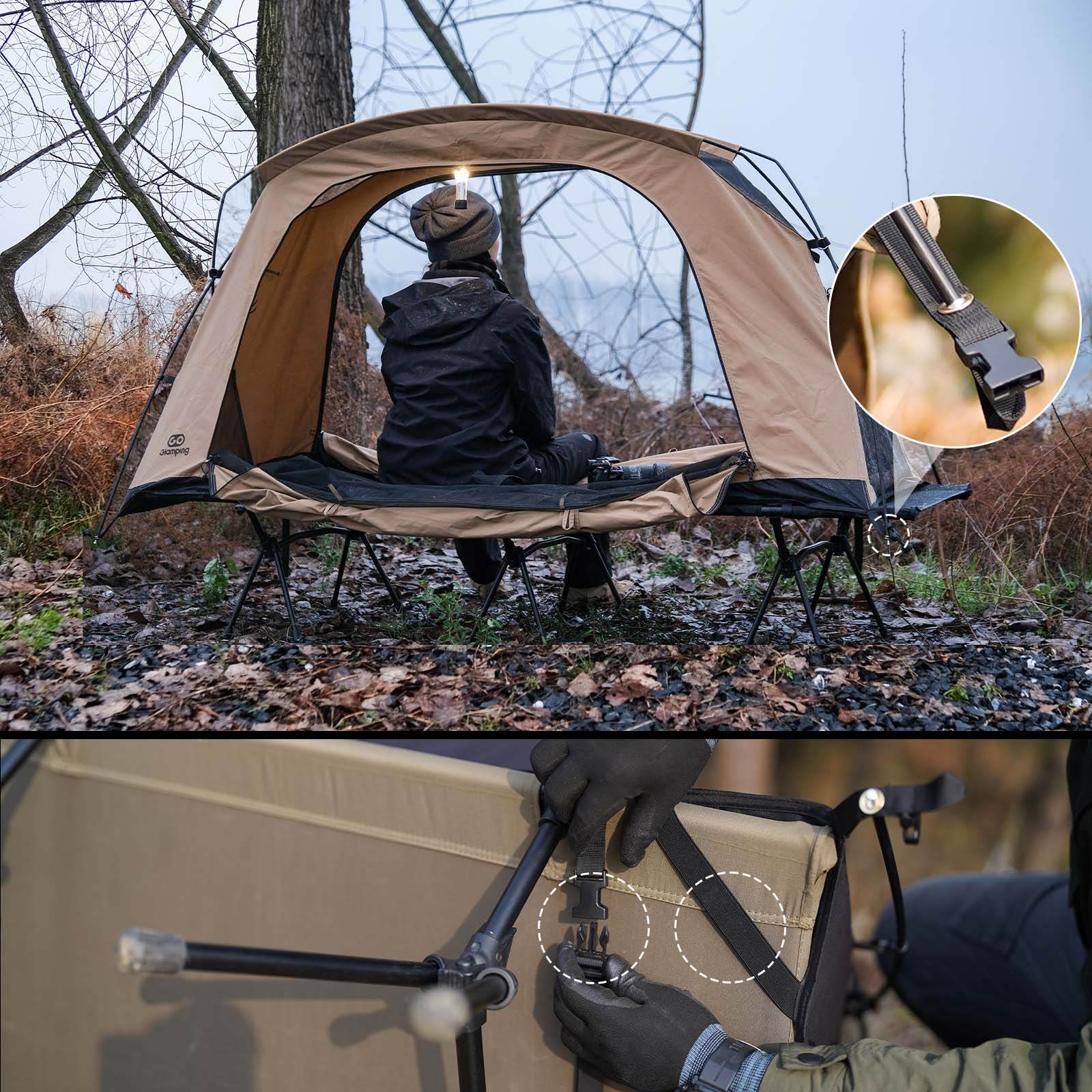 GO Glamping テント・Naturehike コット セット GO Glamping テント