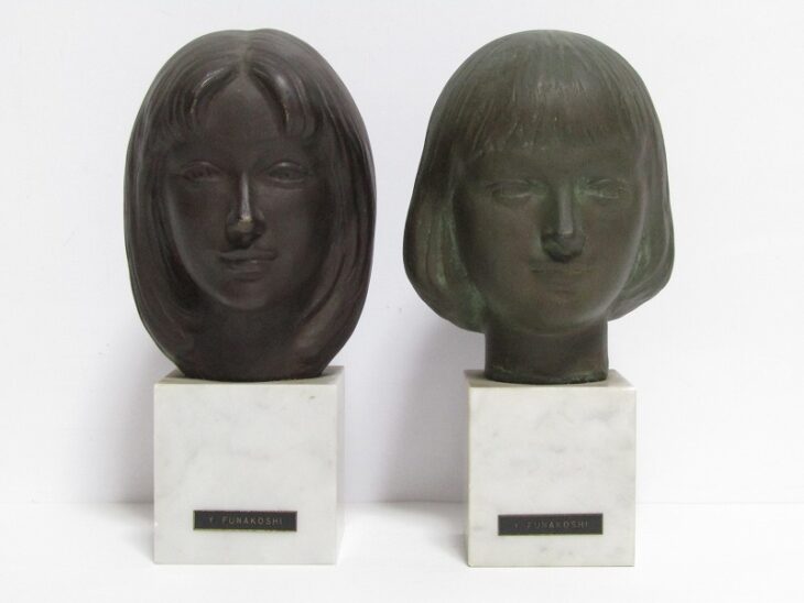 彫刻家 舟越保武 ブロンズ 頭像や少女デッサン、リトグラフなど【東京