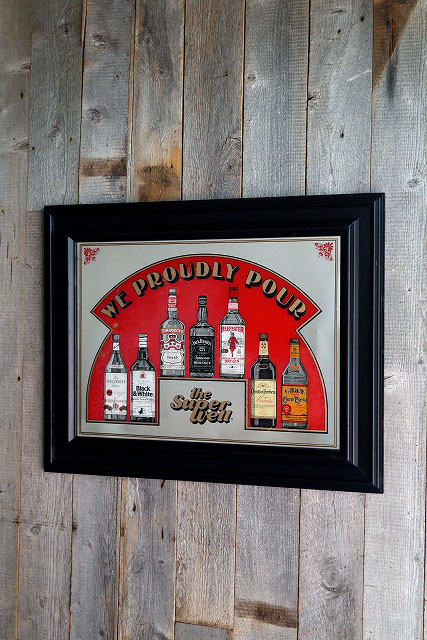 ビンテージ WE PROUDLY POUR パブミラー - GOOD-OLD_STAGE