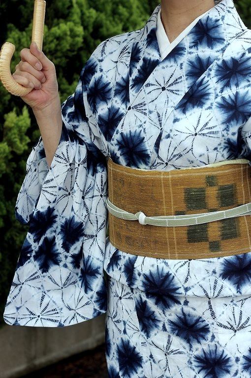 工藝絞り/有松絞り 飛び手蜘蛛絞り 玉井留美