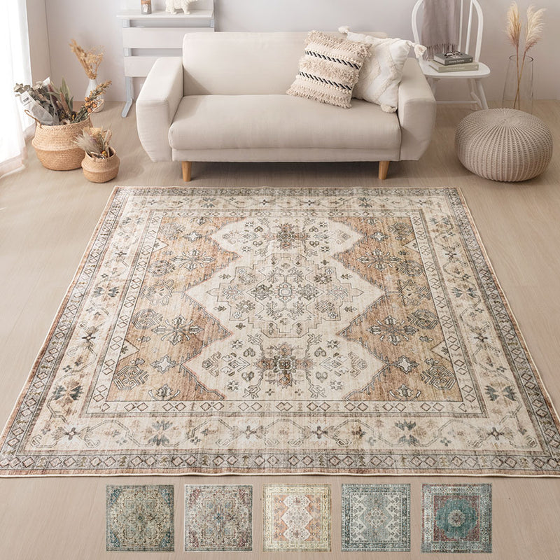 オリエンタル柄ラグ 185×185cm ラグ おしゃれ ぼん家具 CPT000250