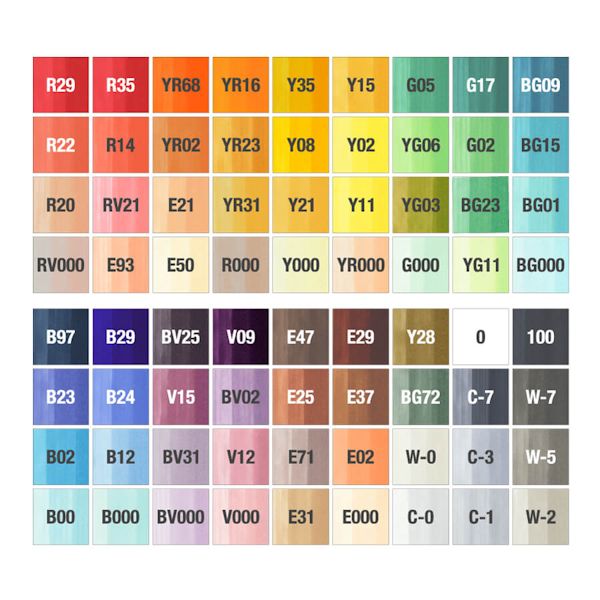 コピックチャオ スタート72色セット 【画材の通販は画材販売.jp】