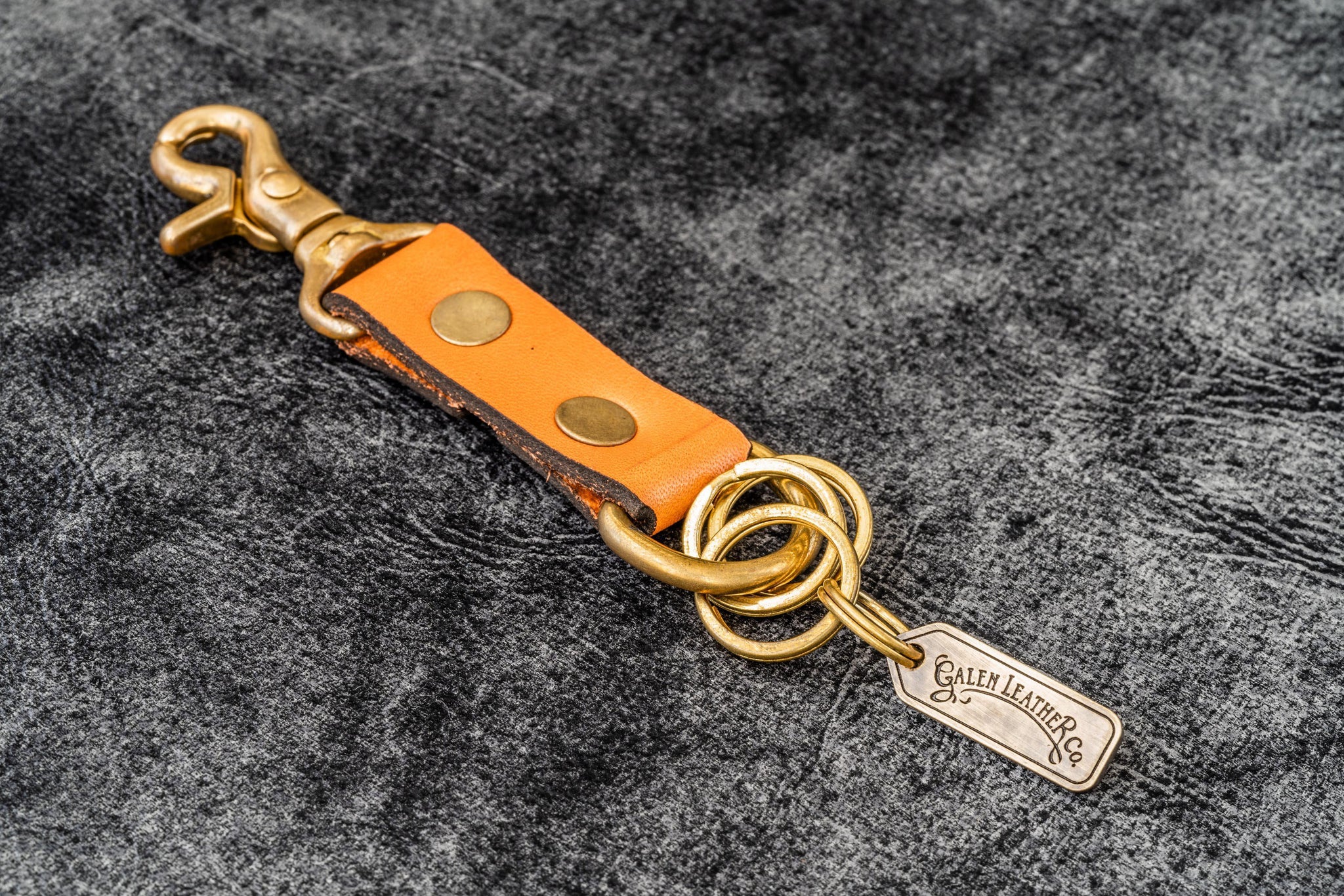 Handmade & Handstitched Leather Keychain - Alaska | Galen Leather