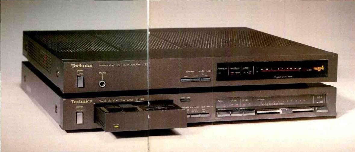 Technics SU-A8 Preamp and SE-A7 Power Amp (May 1982)