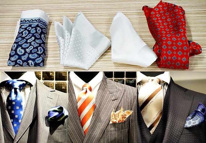 ポケットチーフでスーツスタイルを格上げ！！【東京ミッドタウン八重洲