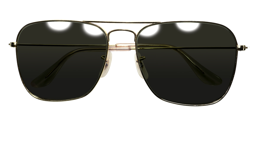 GIG LAMPS 1950s-1960s B&L RAYBAN CARAVAN 1/10 12KGF size 58/16